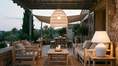 White outdoor lighting