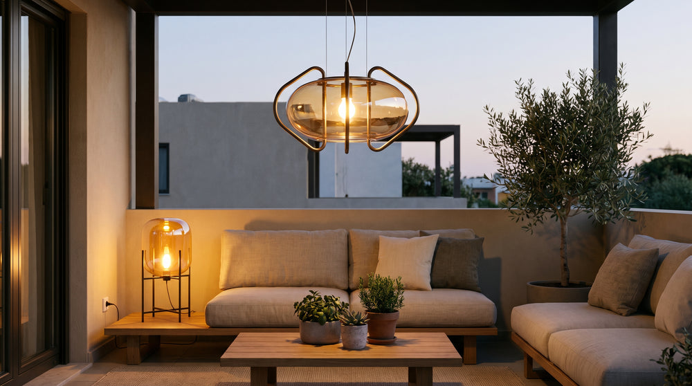 Designer outdoor lighting for swimming pools