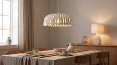 White wooden light fixtures