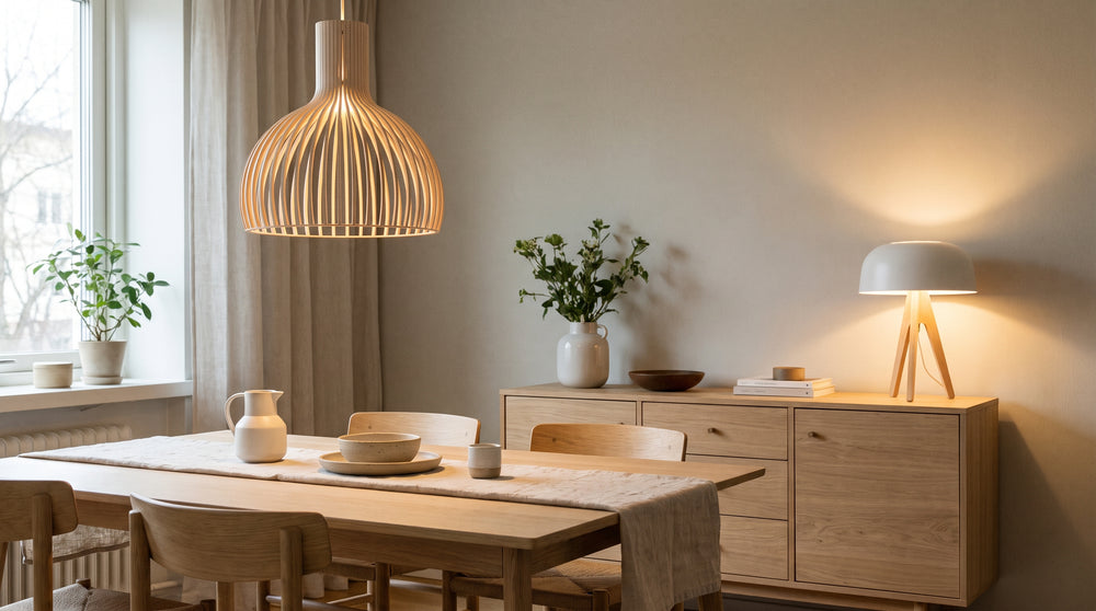 Scandinavian wooden lighting