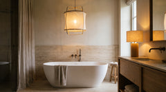 Waterproof bathroom light fixtures