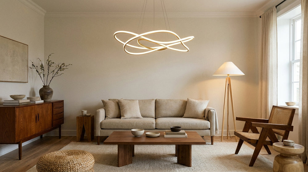 Designer LED lighting for living rooms