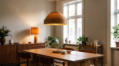 Wooden pendant lights