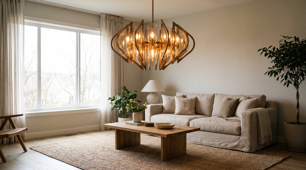 Silver chandelier