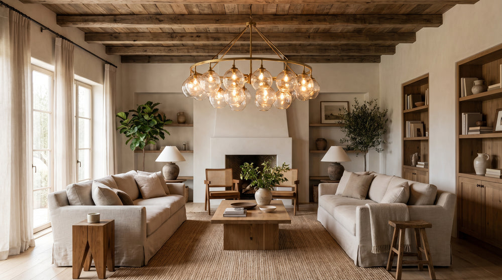 Silver chandelier