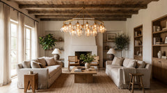 Silver chandelier