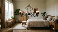 Black bedroom chandelier