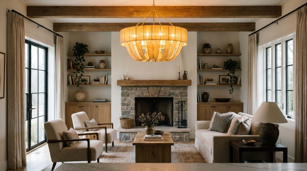 Yellow chandelier