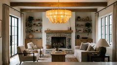 Yellow chandelier