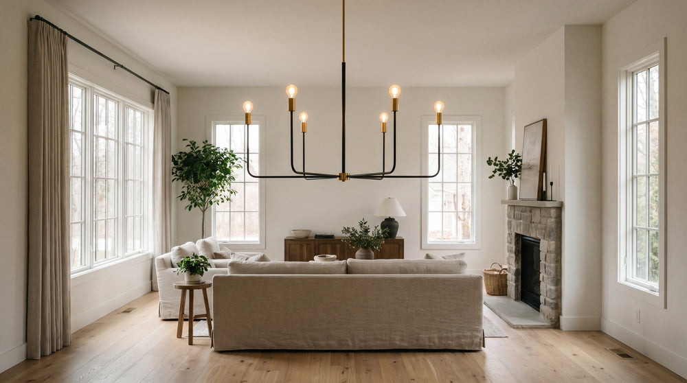 Minimalist chandelier
