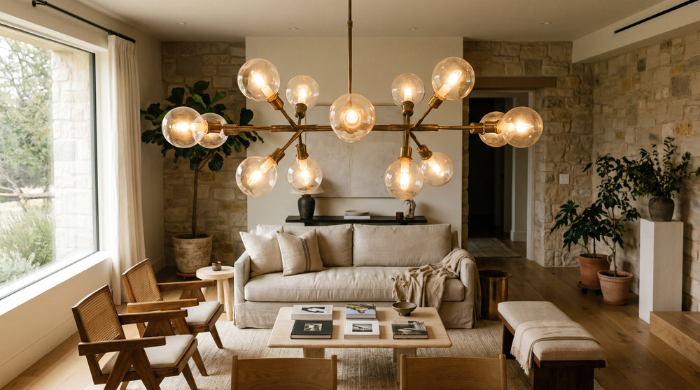 Multicolor chandelier