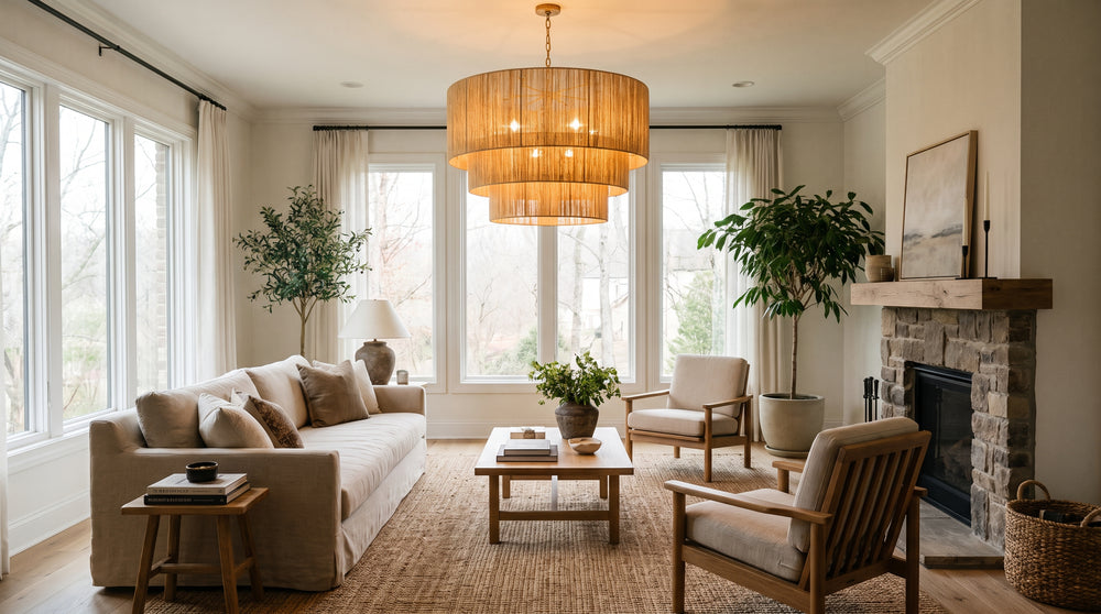 Red chandelier
