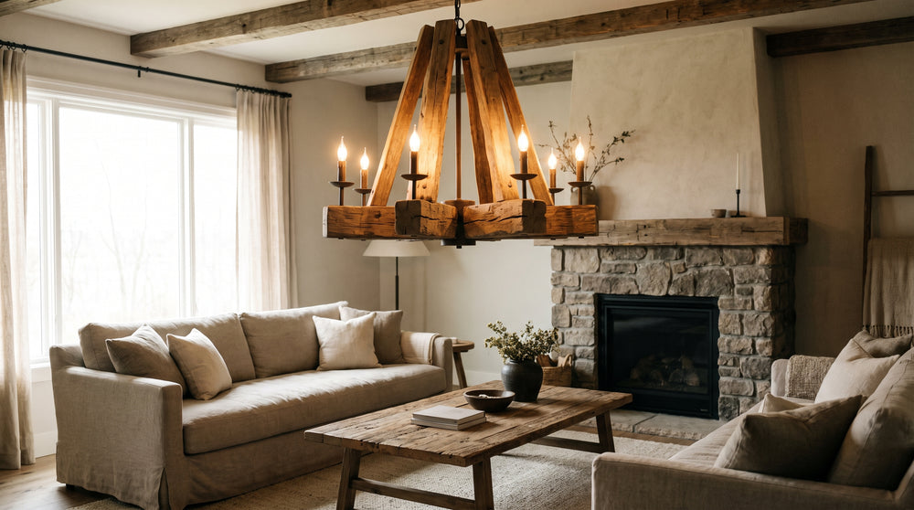 Rustic chandelier