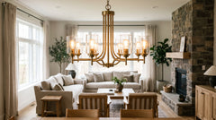 Silver-colored chandeliers