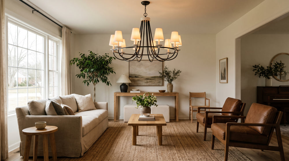 Chandeliers in white/black colors