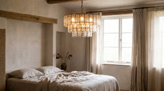 Blue chandeliers for bedroom