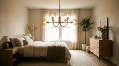 Gray chandeliers for bedroom