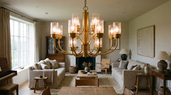 Steel chandeliers