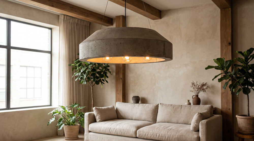 Concrete chandeliers
