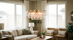 Modern glass chandeliers