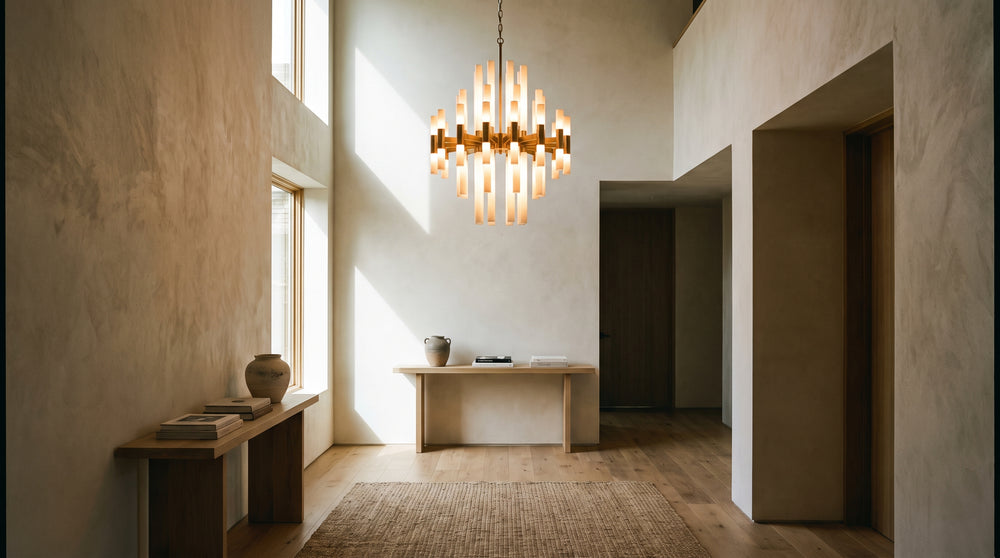 Modern chandeliers for entryway