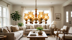 Vintage chandeliers for living room