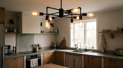 Industrial kitchen ceiling light