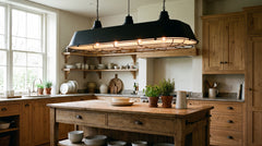 Black kitchen ceiling light