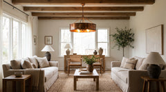Copper ceiling light
