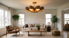 Yellow ceiling light