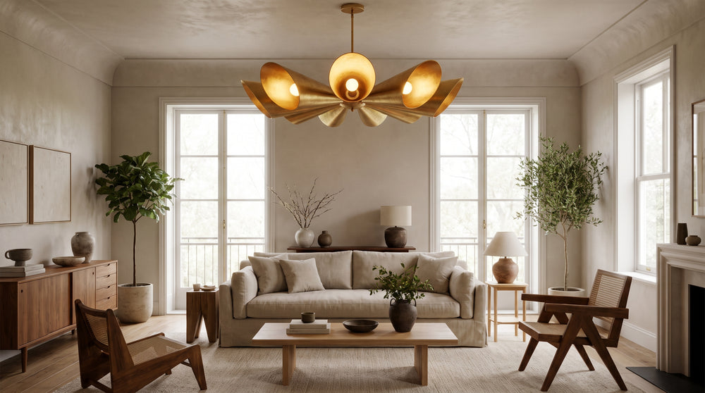 Gold ceiling light