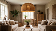 Wicker Ceiling Light