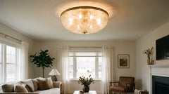 Glass ceiling light