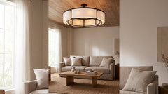 White/black ceiling lights