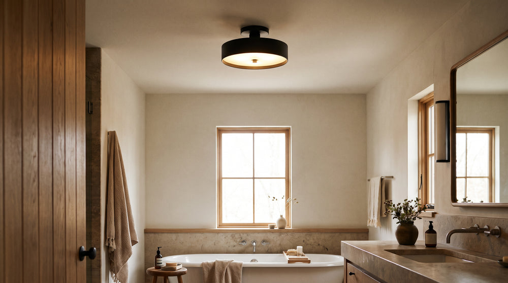 Black bathroom ceiling lights