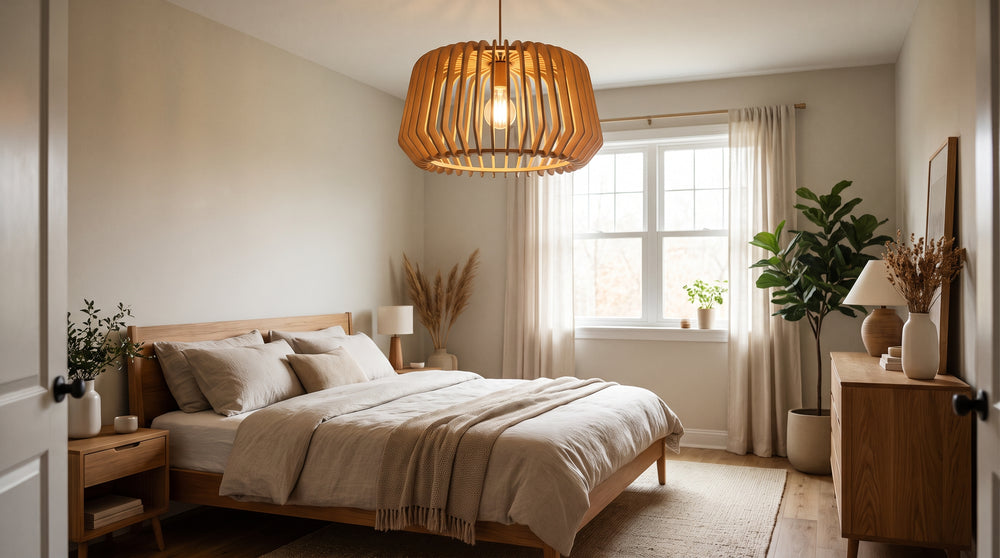 Wooden ceiling lights for bedrooms