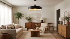 Black metal ceiling lights