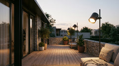 Waterproof outdoor spotlights