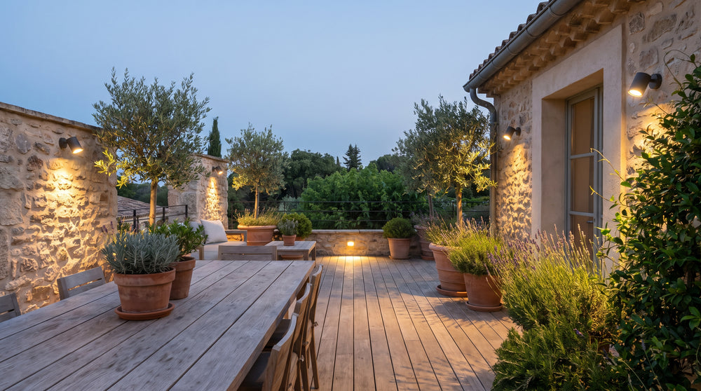 Solar LED outdoor spotlights