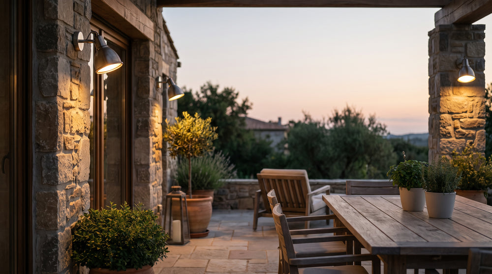 Wireless outdoor spotlights