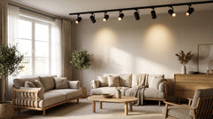 Black recessed spotlights
