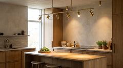 Recessed kitchen spotlights