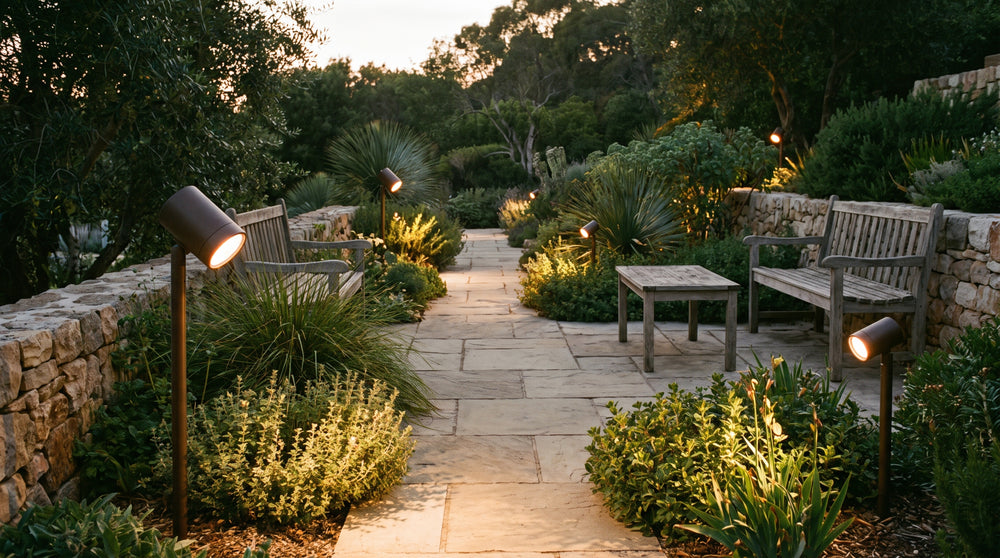 LED garden spotlights