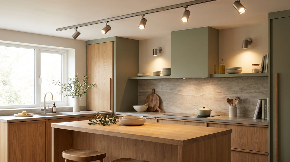 Modern spotlights for kitchen