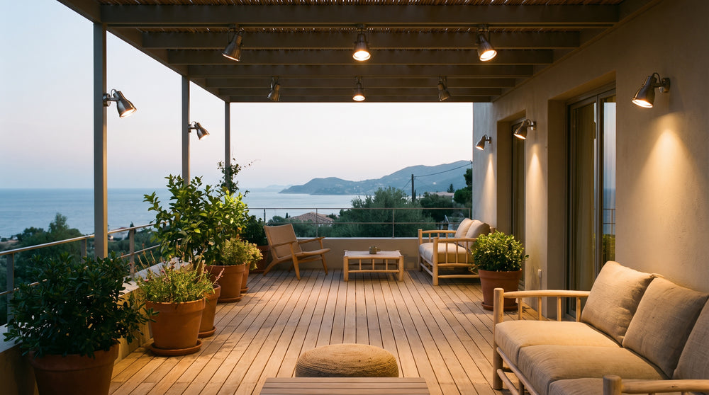 Solar deck lights