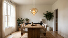 Beige pendant light