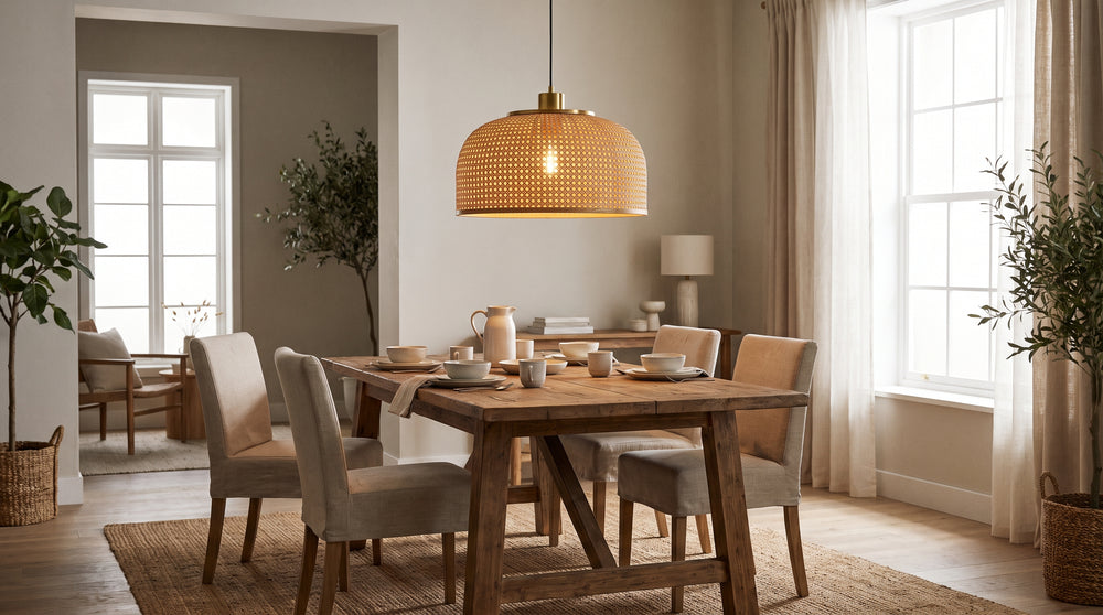 Colored pendant light
