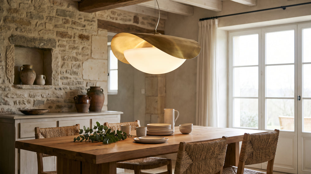 Felt pendant light