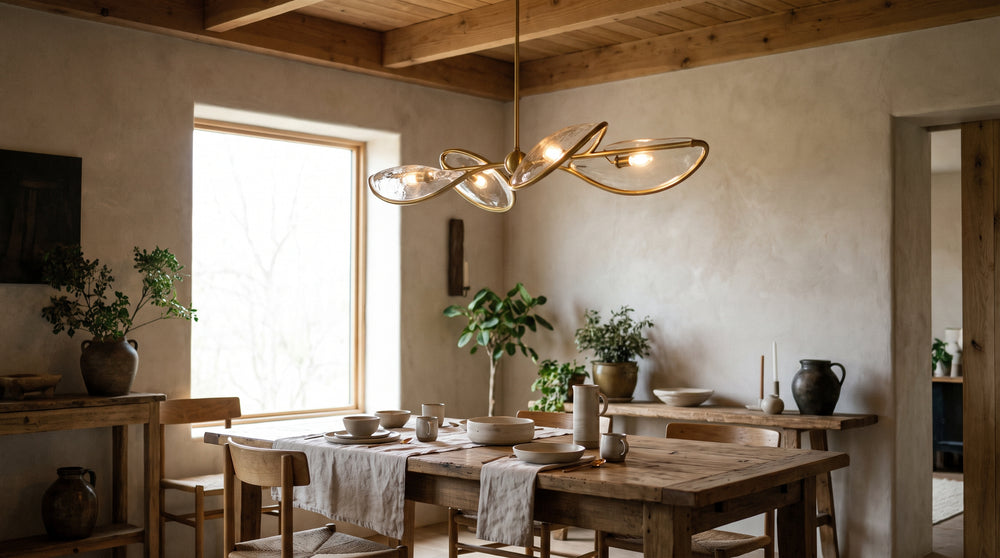 Flower pendant light