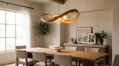 Natural hanging lamp